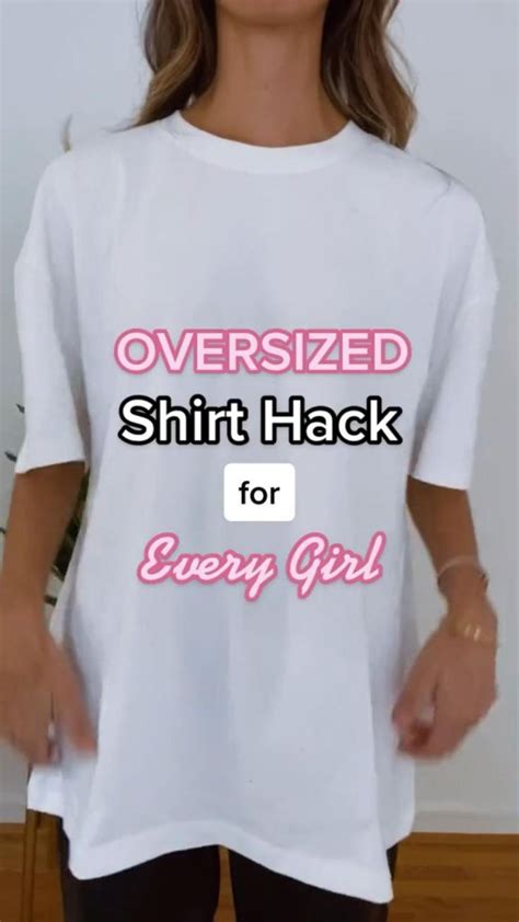 oversized t shirt hacks|t shirt too long solution.